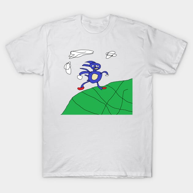 sanic hegehog meme [Sonic Parody] T-Shirt by ThisOnAShirt